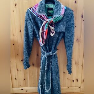 TWEED  DUSTER COAT  TRUE MEANING SZ S/M  BLAZER in COLD REGIONS EPLC